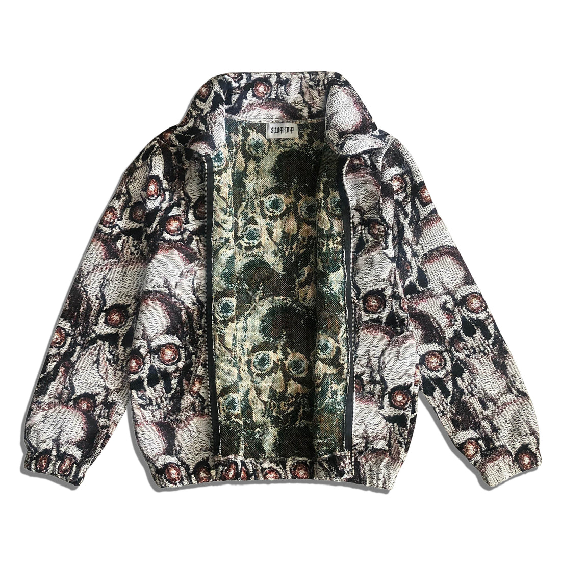 'Death Waits For No Man' Zip Up Sweater